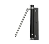 Automatic Spring Loaded Door Closer, Automatic Door Closer Stainless Steel for Residential Use Multicolor with Screws(Black)