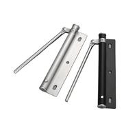 Automatic Spring Loaded Door Closer, Surface Mount Automatic Door Closer Stainless Steel Multicolor with Screw Accessories(Silver)