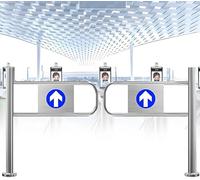 Automatic Spring-Loaded Security Door, One-Way Access for Industrial Aisles & Supermarkets, & Reliable, Ideal for High-Traffic Areas, Safety Closure System
