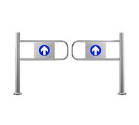 Automatic Spring Safety Gate 120 x 100 cm One Way Door for Secure Entrances Supermarkets & Libraries Perfect for High Traffic Areas & Safety Compliance