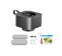 Automatic Square Jar Vacuum Sealer, Type-C Rechargeable Digital Display, Single-Press Kitchen Storage Tool, Home Use Square Jar Sealer Rechargeable Vacuum Digital