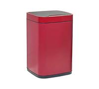 Automatic Square Recycling Bin with Smart Induction Lid, Stainless Steel Kitchen Trash Can, 2.3 Gallon/3.1 Gallon for Bedroom, Rosso 9L - Eco-Friendly Waste Disposal.