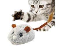 Automatic Squeak Cat Toy - Soft Rubber Tire Rates Killed USB Charging - Interactive Pet Supplies, Electronic Squeaky Animal Toys with Rotating Wheel for Ex