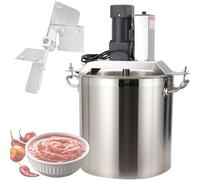 Automatic Stainless Steel Food Mixer - Electric Jam and Sauce Mixer with Adjustable Speed and Four-Blade Scraper(20L)