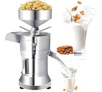 Automatic Stainless Steel Grain Grinder, 1100W Commercial Soy Milk Machine, Peanut Butter Maker for Milk Tea Shops, 25kg/h Yield