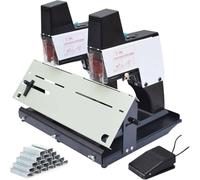 Automatic Stapler Desk Machine, Electric Flat Stitch Binder with Jam Protection for Book Binding, A3 Size Binding Solution for Graphic Stores and Offices