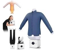 Automatic Steam Iron, Portable Hands-Free Ironing Machine, Quick 8-Minute Dry, Ultra Quiet Clothes Dryer & Wrinkle Remover for Shirts and Pants