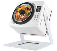 Automatic Stir Fryer Cooking Machines 6L Commercial Capacity w/Removable Non-Stick Pot,15-30 RPM Speed,3-5 Min Cooking,2500W Auto Stir-Fryer Pro for Street Food Businesses