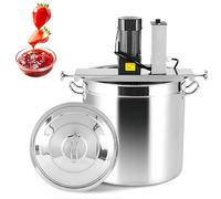 Automatic Stirrer, Electric Jam Mixer with 4-Blade Scraper, Stainless Steel Pot Stirrer for Hot Pot, Soup, Sauce, 20L