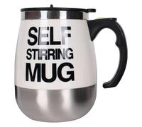 Automatic Stirring Coffee Cup - 400ml Electric Stirring Cup With Lid, Stainless Steel Magnetic Glasses | For Coffee, Milk, Tea, Powder Drink | Picnic