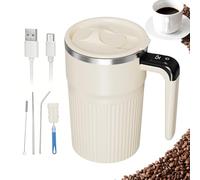 Automatic Stirring Coffee Mug 400ml Refillable Mixing Cup With | Portable Electric Lid for Mug for Holidays, Office, School, Apartment, Hot Chocolate