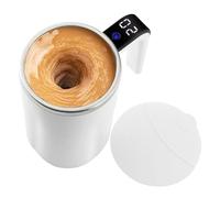Automatic Stirring Coffee Mug - 8 x 8 x 13.7 cm, Rechargeable Electric Stirrer, Automatic Shaker Cup for Milk, Cocoa, Hot Chocolate, Drinks
