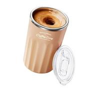Automatic Stirring Cup with Temperature Display 304 Stainless Steel Drink Mixer for Hot Cold Beverages Mixing Sealing Auto Mixing Cup