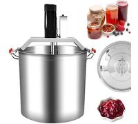 Automatic Stirring Pot, Stainless Steel Food Mixer with Double Paddle, Adjustable Speed and Heating Function for Soup and Sauce, Ideal for Chefs and Restaurants