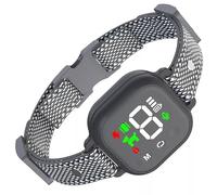 Automatic Stop Dog Barking Collar, Rechargeable with Beep and Vibration Modes, Effective No Shock Band, Humane Stop, Water Proof, Effective for All Breeds, E-Collar for Dog Behaviour Training (Black)