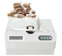 Automatic Strapping Machine, Cash Fast Binding Machine, with Counting Function and LCD Screen, 24 Times/Min, for Daily Necessities and Banknotes