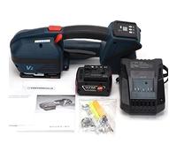 Automatic Strapping Machine for PP/PET Straps,Battery, Electric Banding Tool with 2 Batteries, Handheld Packaging Device