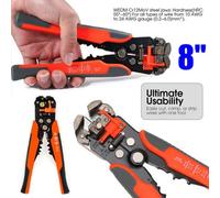 Automatic Stripper Crimper 10 24Awg Self-Adjustable Wire Ratcheting Cable Plier