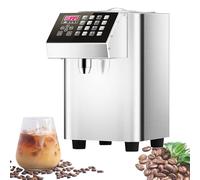Automatic Sugar Syrup Dispenser 400W - 8L/2.11 Gallon, Stainless Steel Reservoir, LED Display, 16 Customizable Settings for Thermostatic Quantitative Fructose