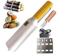 Automatic Sugarcane Scraping Machine, Electric Sugar Cane Peeler, 150W Stainless Steel Coconut Peeler Peeling Tool with Accessories for Coconut, Winter Claw, Pineapple