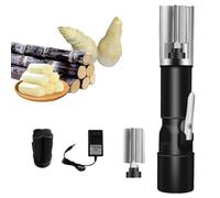 Automatic Sugarcane Scraping Machine,Electric Sugar Cane Peeler, Sugarcane Scraping Pineapple Peeling Knife with Protective Cover and 2 Switch Modes,7500rpm Speed Adjustable