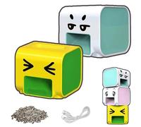 Automatic Sunflower Seed Peeler, Smart Anti-Pinch Opener for Sunflower Seeds, Efficient Kernel Separator USB Rechargeable Seed Sheller for Casual Snack (Yellow*Light Green)