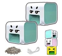 Automatic Sunflower Seed Peeler, Smart Anti-Pinch Opener for Sunflower Seeds, Efficient Kernel Separator USB Rechargeable Seed Sheller for Casual Snack (2-PCS Light Green)