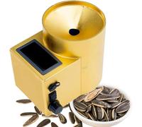 Automatic Sunflower Seed Sheller,Portable Sunflower Seed Separator,Electric Peeling Machine with Rechargeable Batteries,Voltage Adjustable,for Commercial & Home(Gold)