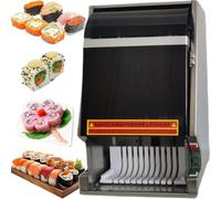 Automatic Sushi Roll Cutter, 55W Sushi Roll Slicer with Sharp Stainless Steel Blade, Efficiently Cuts 8/10/12 Pieces & Quickly Slices Sushi Rolls, for Luncheon Meat, Lettuce, Onions,8slices