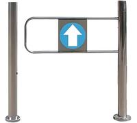 Automatic Swing Door Barrier: Spring-Loaded Security Gate for Safe Entry, Ideal for Supermarkets, Libraries, Retail Stores, and Public Spaces.