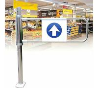 Automatic Swing Door One-Way Spring Door Metal Door for Markets Libraries and Public Spaces - Easy Access Heavy-Duty Design Safety Compliant