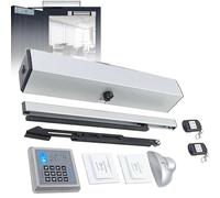 Automatic Swing Door Opener, Electric Remote Control Push Button Operator for Home Garage Patio, Easy Install
