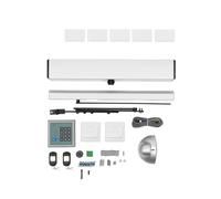 Automatic Swing Door Opener Set with Remote Control, Dual-Mode Manual/Automatic Door Closer for Garage, Indoor and Outdoor Use