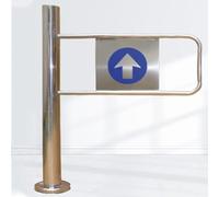 Automatic Swing Gate, 1-Way Safety Pedestrian Access Door for Supermarket, Warehouse, Mall, Library