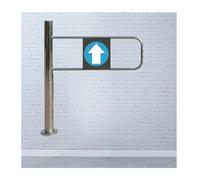 Automatic Swing Gate for Supermarket Entrances,Safety Gate with Gate Springs, Outdoor Access Solution， Self-Closing One-Way Door for Yards and Warehouses,(Left,W120cm/47.2in/3.9ft)