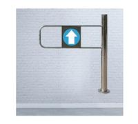 Automatic Swing Gate for Supermarket Entrances,Safety Gate with Gate Springs, Outdoor Access Solution， Self-Closing One-Way Door for Yards and Warehouses,(Right,W120cm/47.2in/3.9ft)