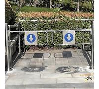Automatic Swing Gate One-Way Door, Push-In Only Exit Device, Manual Open Pedestrian Gate, Stainless Steel Barricade for Supermarket, Factory Aisle, Park Aisle