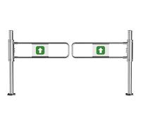 Automatic Swing Gate One-way Door, Stainless Steel Safety Access Door for Pedestrian Entrance and Exit, Spring-loaded Design Prevents Pushing Out