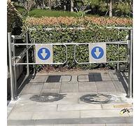 Automatic Swing Gate One-Way Entrance Door, 90° Opening Metal Barrier Door, Stainless Steel Auto-Closing Security Gat, for Supermarket, Store, Library(200x100cm/6.5x3.2ft)