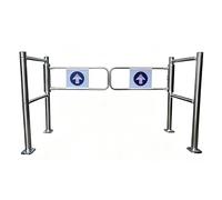 Automatic Swing Gate, One-Way Entrance Door, Spring-Loaded Self-Closing Double Swing Gate for Driveway Access