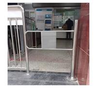 Automatic Swing Gate - Stainless Steel Pedestrian Access Door, Spring-Loaded Design for Secure Entry & Exit, Perfect for High Traffic Areas, & Weather Resistant