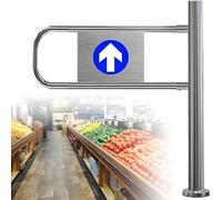 Automatic Swing Gate with Adjustable Rebound, Manual Open Design for Pedestrian Access in Commercial and Public Spaces
