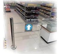 Automatic Swing Gate with ng Rebound90° Manual Entry Door for Markets Factories ParRight Opening Secure Access Control & Easy to Install