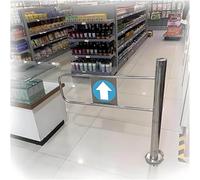 Automatic Swing Gate with Spring Rebound - 90° Manual Opening Entry Door for Supermarkets, Factories, Parks - Right Opening, 50 x 100 cm, & Secure Access Solution