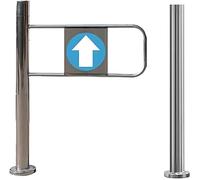 Automatic Swing Security Gate - Metal Barrier with Spring and 90° Opening for Supermarkets, Libraries, Retail Stores, and Public Spaces - Enhanced Safety and Access Control