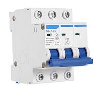 Automatic switch 3 Pole Miniature High-Performance Circuit Breaker,Strong and Rustproof MCB Safety Breaker,Suitable for DC Systems AC 400V 6/10/16/20A,DZ47-63