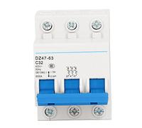 Automatic switch 3P Circuit Breaker, Modular Construction Pa66 400V 32A DIN Rail Mount Circuit Breaker for Electrical Systems