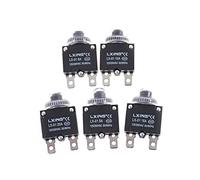 Automatic switch Circuit Breaker 1pc,Overload Protector Thermal Switch 2 Pin Circuit Breaker 5A,8A,10A,15A,20A Overload Push Button Switch Random (Color : 10a)