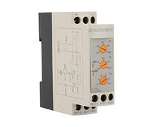 Automatic switch Circuit Breaker DIN Rail Adjustable via Voltage and undervoltage Protection DC 12V / 24V / 36V / 48V DVDR Voltage Relay of The Voltage Protection Device