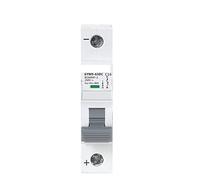Automatic switch Circuit Breaker DIN Rail MCB 6KA 1p 250V Mini Circuit Breaker DC6A 10A 16A 20A 25A 32A 40A 50A 63A (Color : 10a, Size : GYM9 DC 1P)